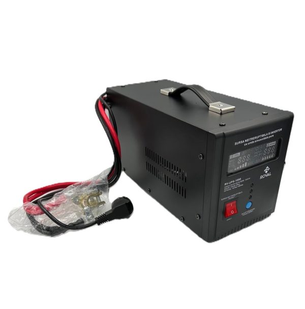 Sursa UPS Neintreruptibila 1000 VA (700 W) si Invertor cu Unda Sinusoidala Pura Roval